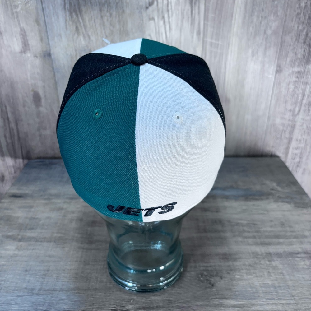 NY Jets Fitted Hat 7 3/8 New Era 59FIFTY NFL Green White Cap NWT - Picture 4 of 8